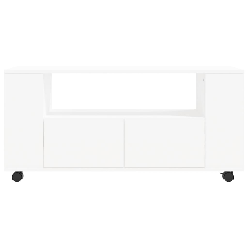 Berkfield TV Cabinet White 102x34.5x43 cm Engineered Wood