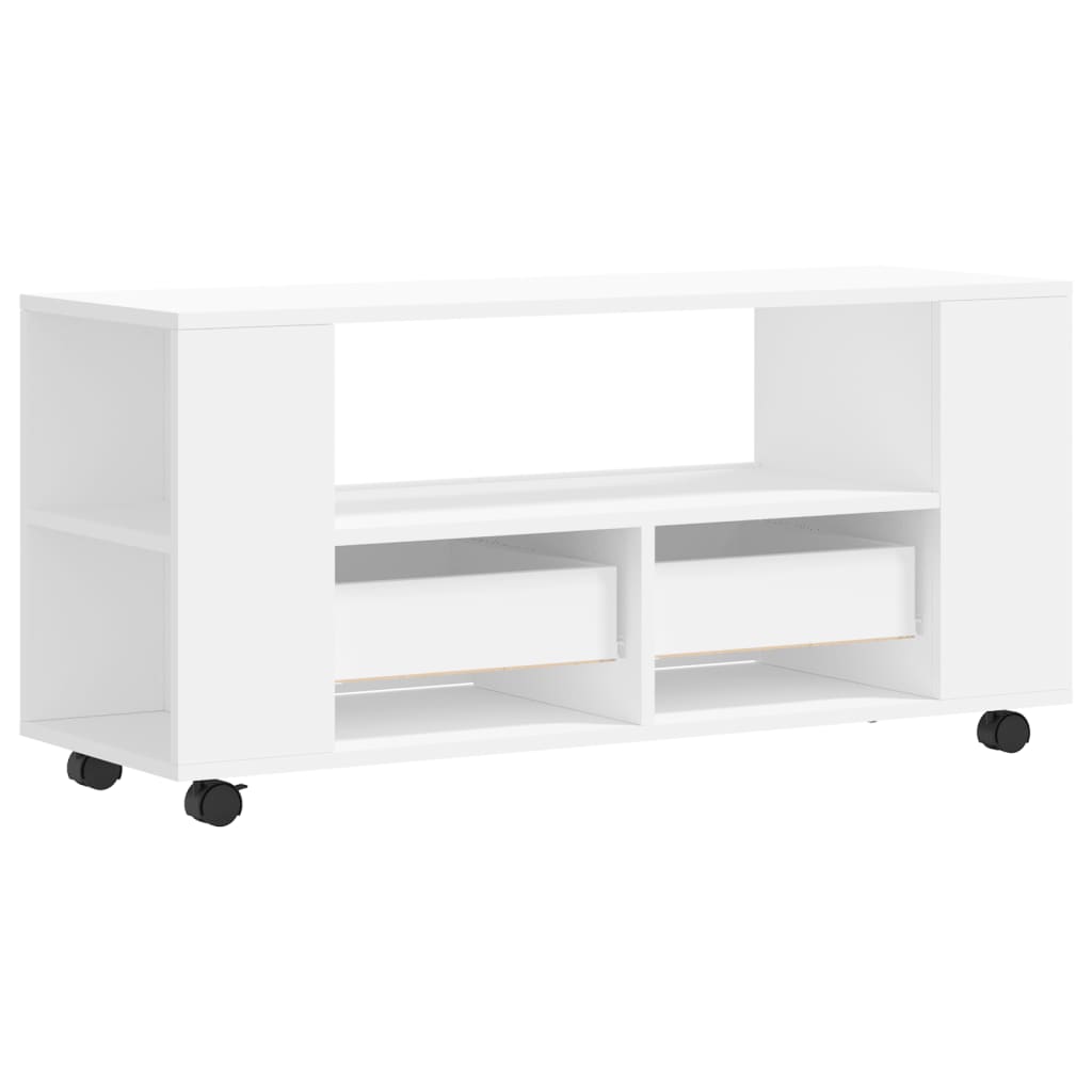Berkfield TV Cabinet White 102x34.5x43 cm Engineered Wood