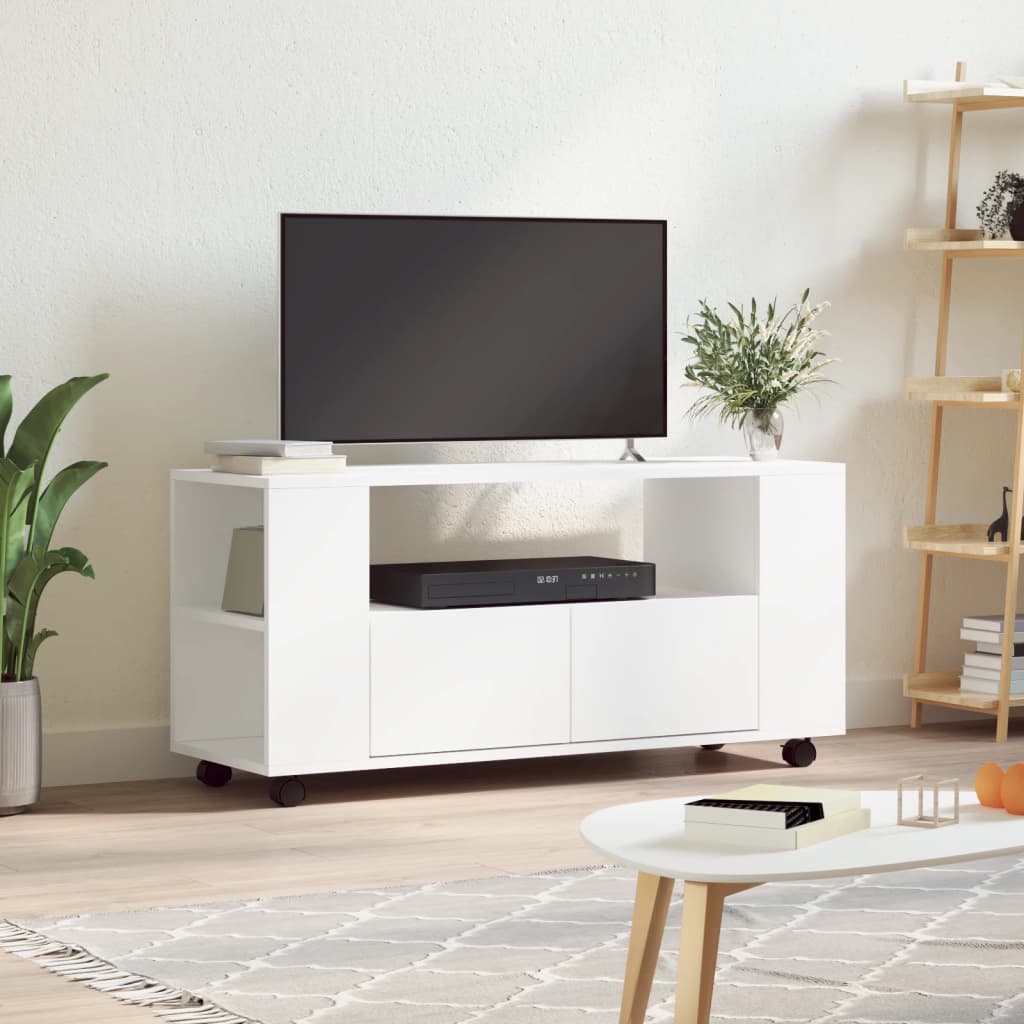 Berkfield TV Cabinet White 102x34.5x43 cm Engineered Wood