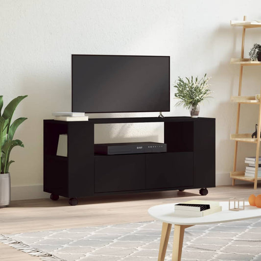 Berkfield TV Cabinet Black 102x34.5x43 cm Engineered Wood