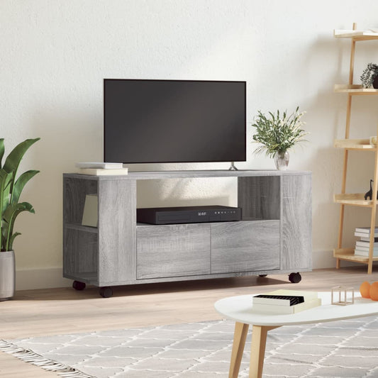 Berkfield TV Cabinet Grey Sonoma 102x34.5x43 cm Engineered Wood