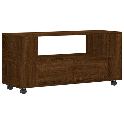 Berkfield TV Cabinet Brown Oak 102x34.5x43 cm Engineered Wood