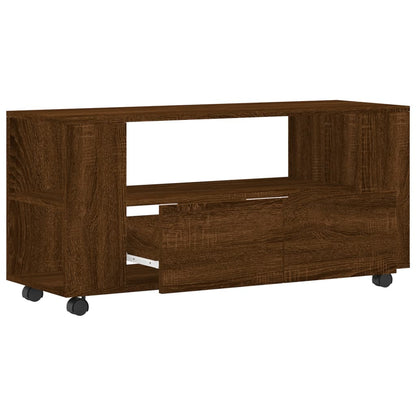 Berkfield TV Cabinet Brown Oak 102x34.5x43 cm Engineered Wood