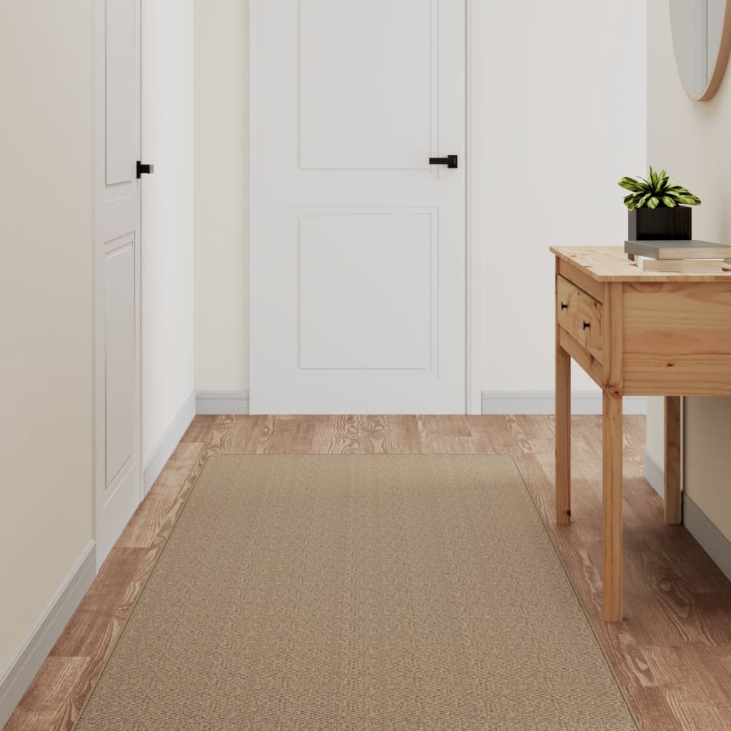 Berkfield Carpet Runner Sisal Look Sand 80x200 cm