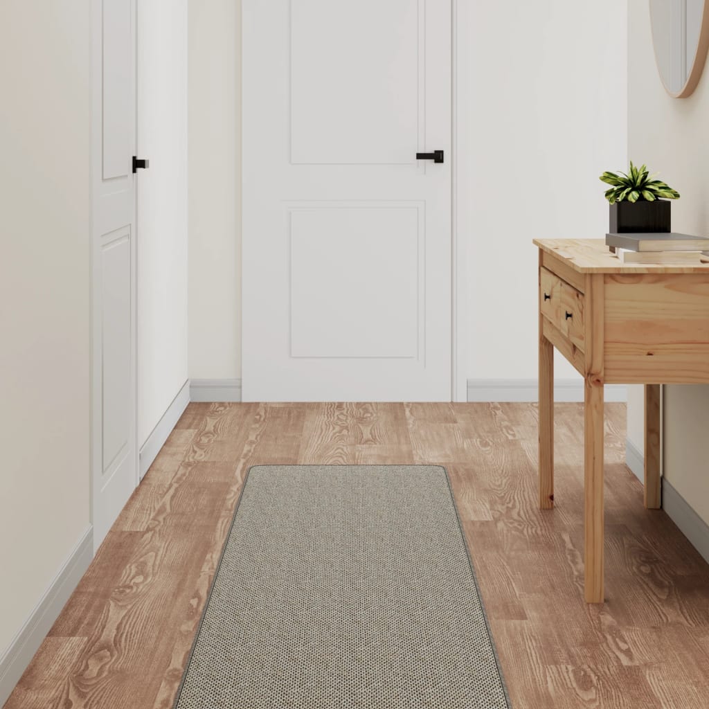 Berkfield Carpet Runner Sisal Look Silver 50x200 cm