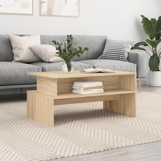 Berkfield Coffee Table Sonoma Oak 90x55x42.5 cm Engineered Wood