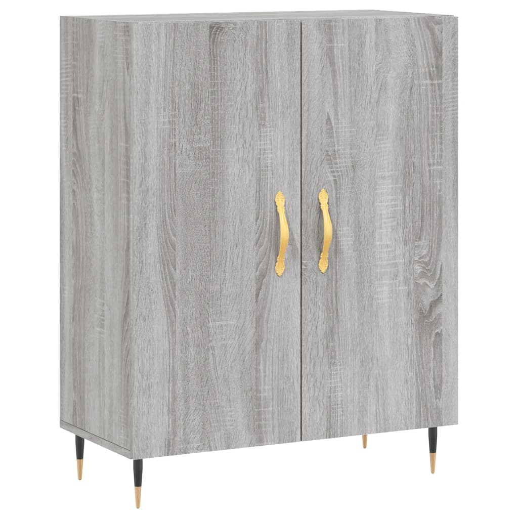 Berkfield Highboard Grey Sonoma 69.5x34x180 cm Engineered Wood