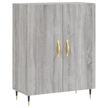 Berkfield Highboard Grey Sonoma 69.5x34x180 cm Engineered Wood