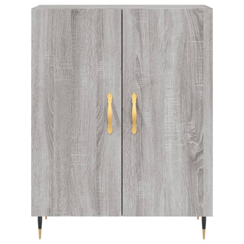 Berkfield Highboard Grey Sonoma 69.5x34x180 cm Engineered Wood