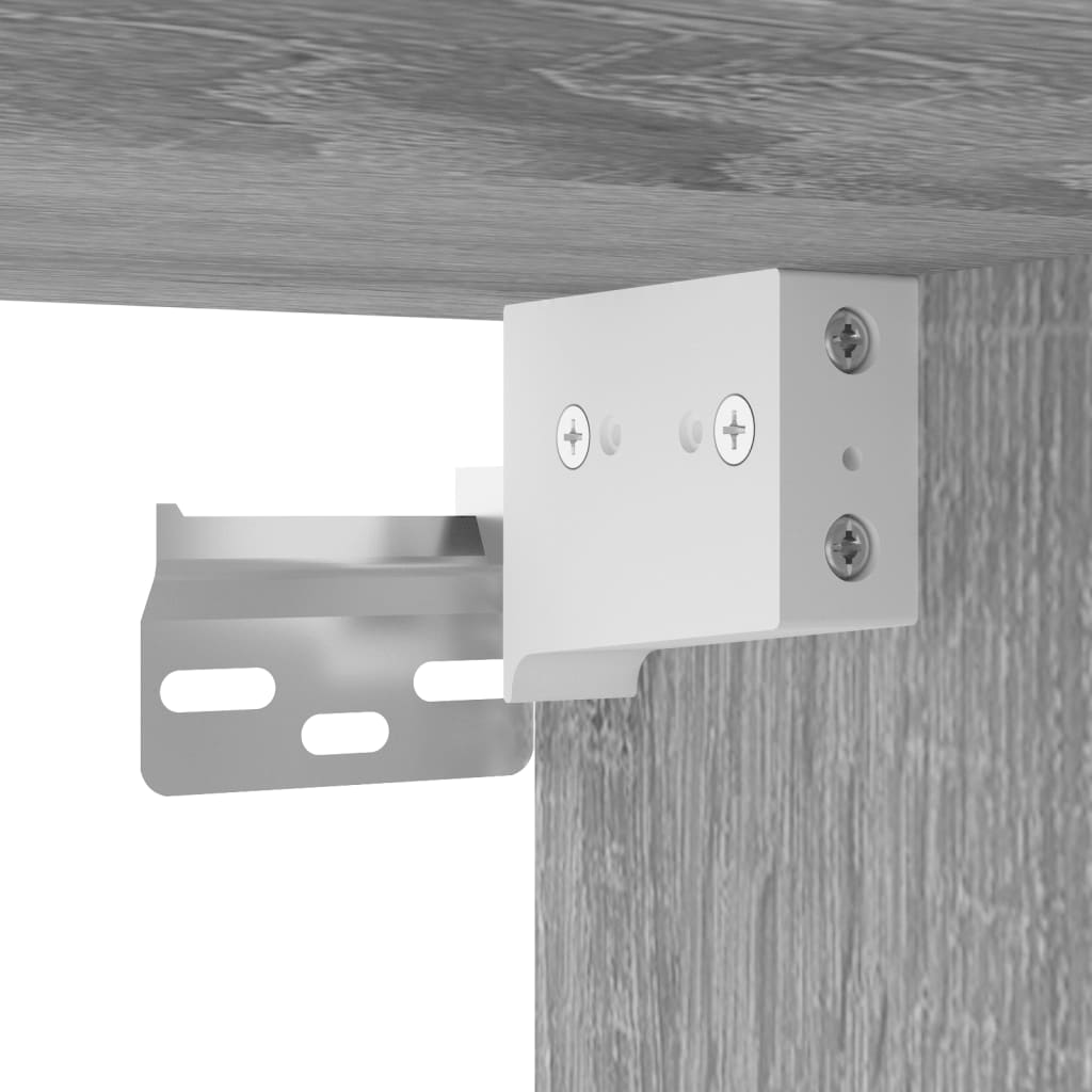 Berkfield Highboard Grey Sonoma 69.5x34x180 cm Engineered Wood