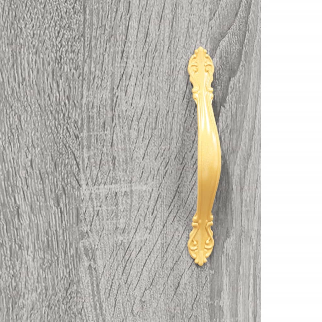 Berkfield Highboard Grey Sonoma 69.5x34x180 cm Engineered Wood