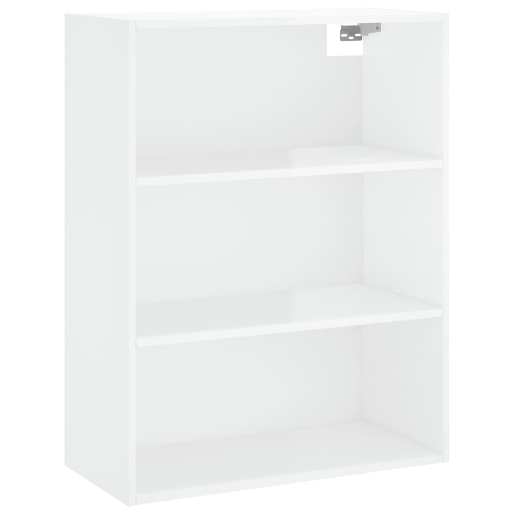 Berkfield Highboard High Gloss White 69.5x34x180 cm Engineered Wood