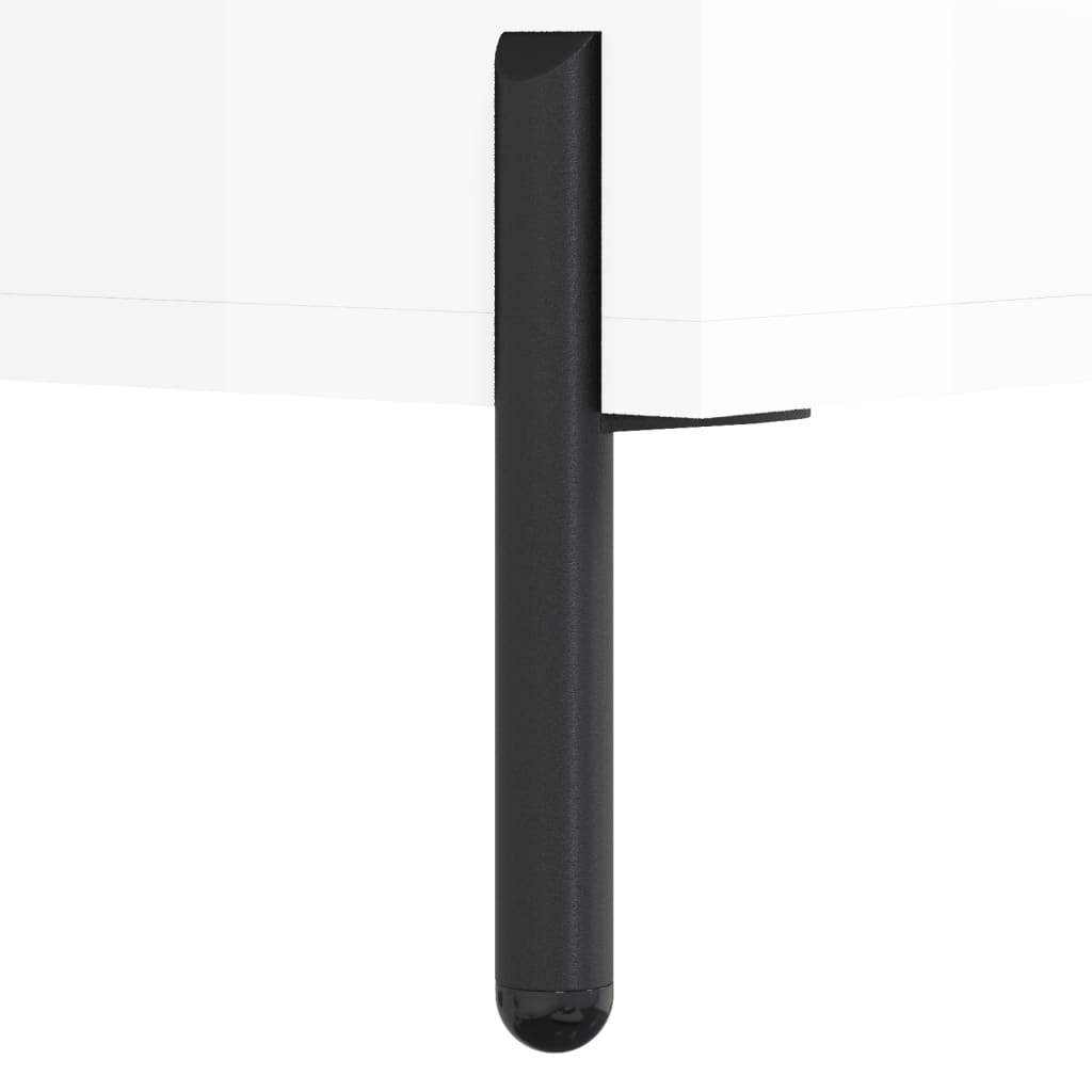 Berkfield Highboard High Gloss White 69.5x34x180 cm Engineered Wood