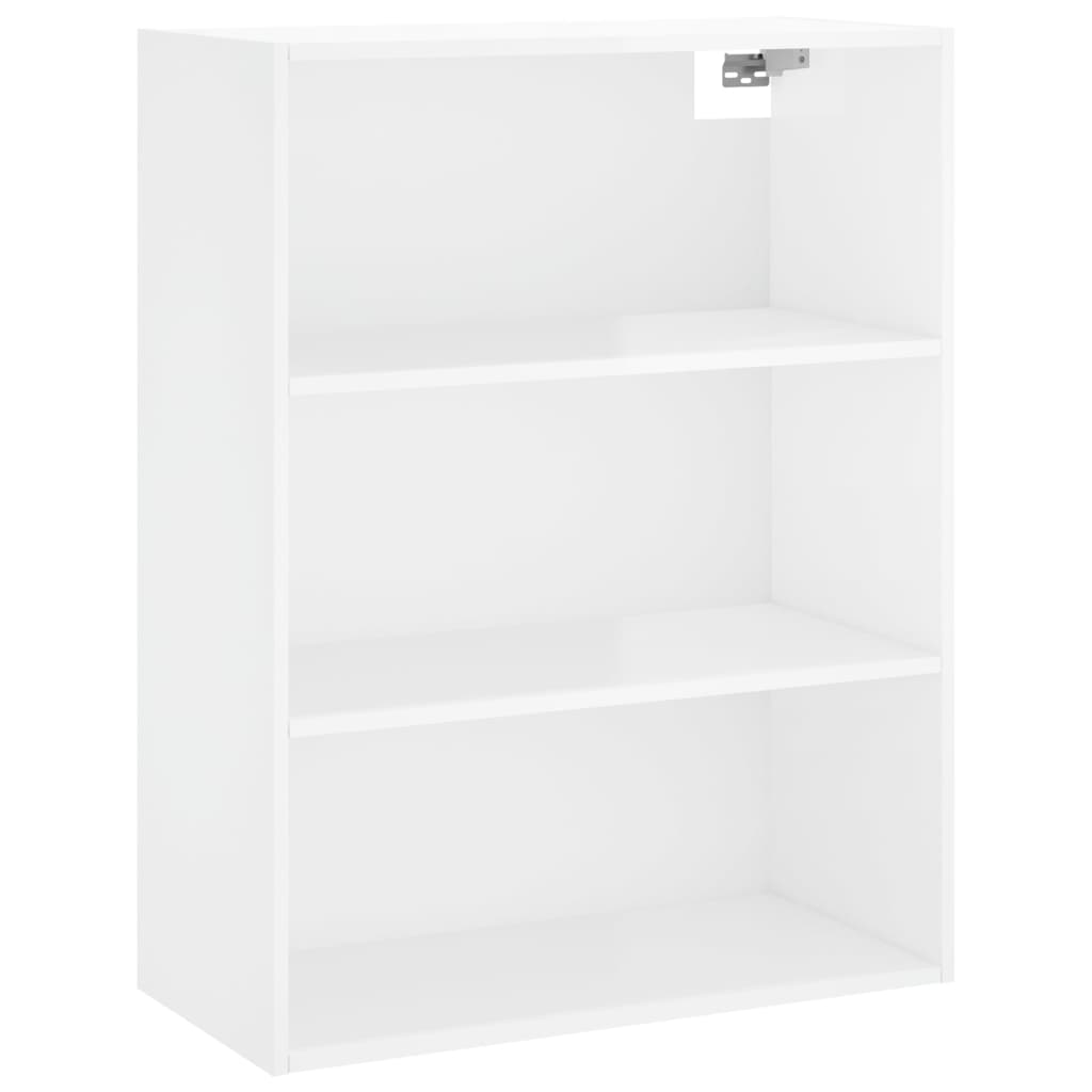 Berkfield Highboard High Gloss White 69.5x34x180 cm Engineered Wood