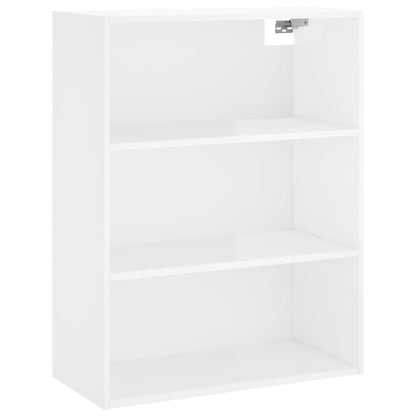 Berkfield Highboard High Gloss White 69.5x34x180 cm Engineered Wood