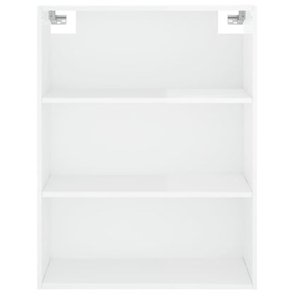 Berkfield Highboard High Gloss White 69.5x34x180 cm Engineered Wood