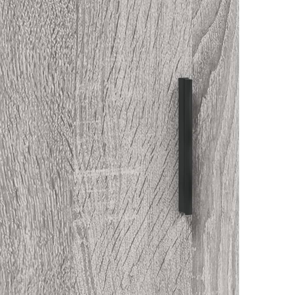 Berkfield Highboard Grey Sonoma 69.5x34x180 cm Engineered Wood