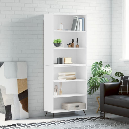 Berkfield Highboard White 69.5x32.5x180 cm Engineered Wood
