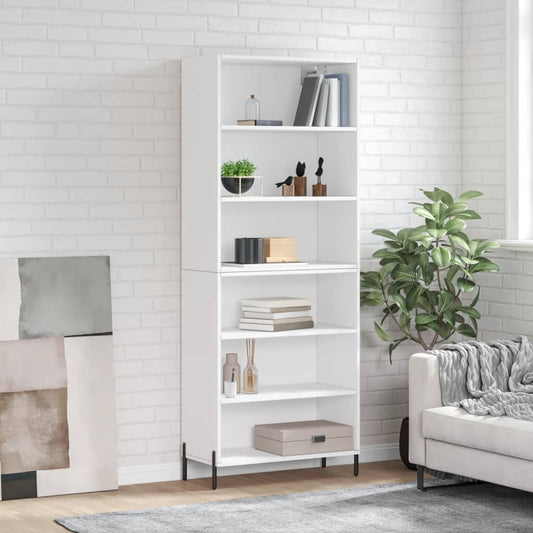 Berkfield Highboard White 69.5x32.5x180 cm Engineered Wood
