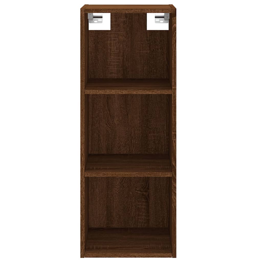 Berkfield Highboard Brown Oak 34.5x34x180 cm Engineered Wood