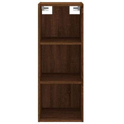 Berkfield Highboard Brown Oak 34.5x34x180 cm Engineered Wood