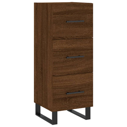 Berkfield Highboard Brown Oak 34.5x34x180 cm Engineered Wood