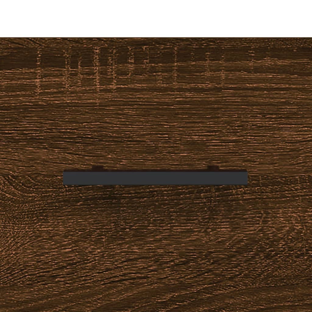 Berkfield Highboard Brown Oak 34.5x34x180 cm Engineered Wood
