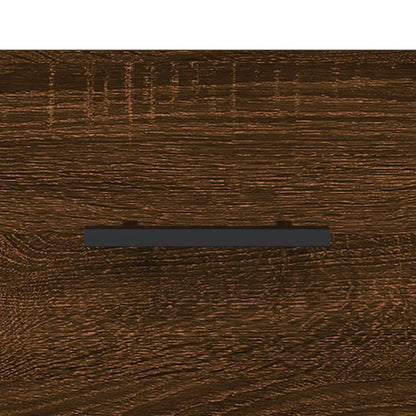 Berkfield Highboard Brown Oak 34.5x34x180 cm Engineered Wood