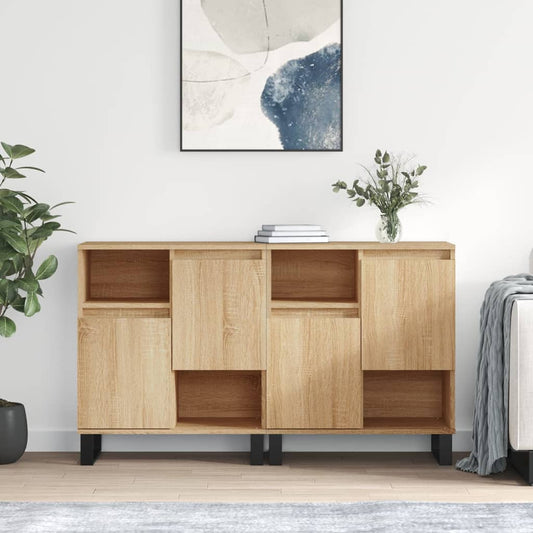 Berkfield Sideboards 2 pcs Sonoma Oak Engineered Wood