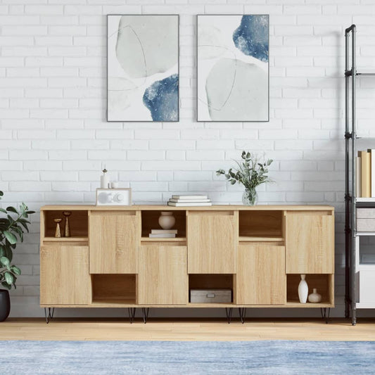 Berkfield Sideboards 3 pcs Sonoma Oak Engineered Wood