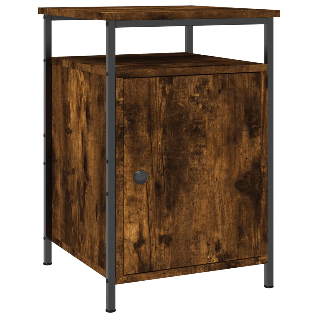 Berkfield Bedside Cabinet Smoked Oak 40x42x60 cm Engineered Wood