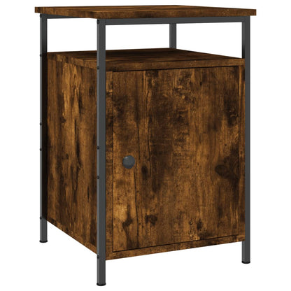 Berkfield Bedside Cabinet Smoked Oak 40x42x60 cm Engineered Wood