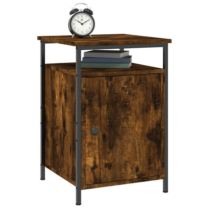 Berkfield Bedside Cabinet Smoked Oak 40x42x60 cm Engineered Wood