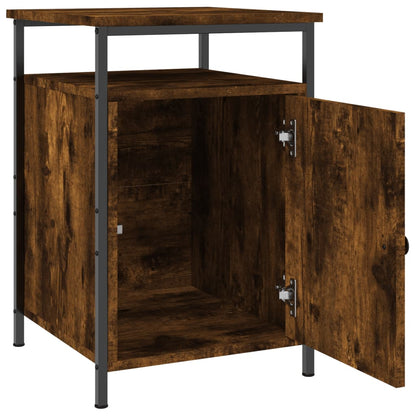 Berkfield Bedside Cabinet Smoked Oak 40x42x60 cm Engineered Wood