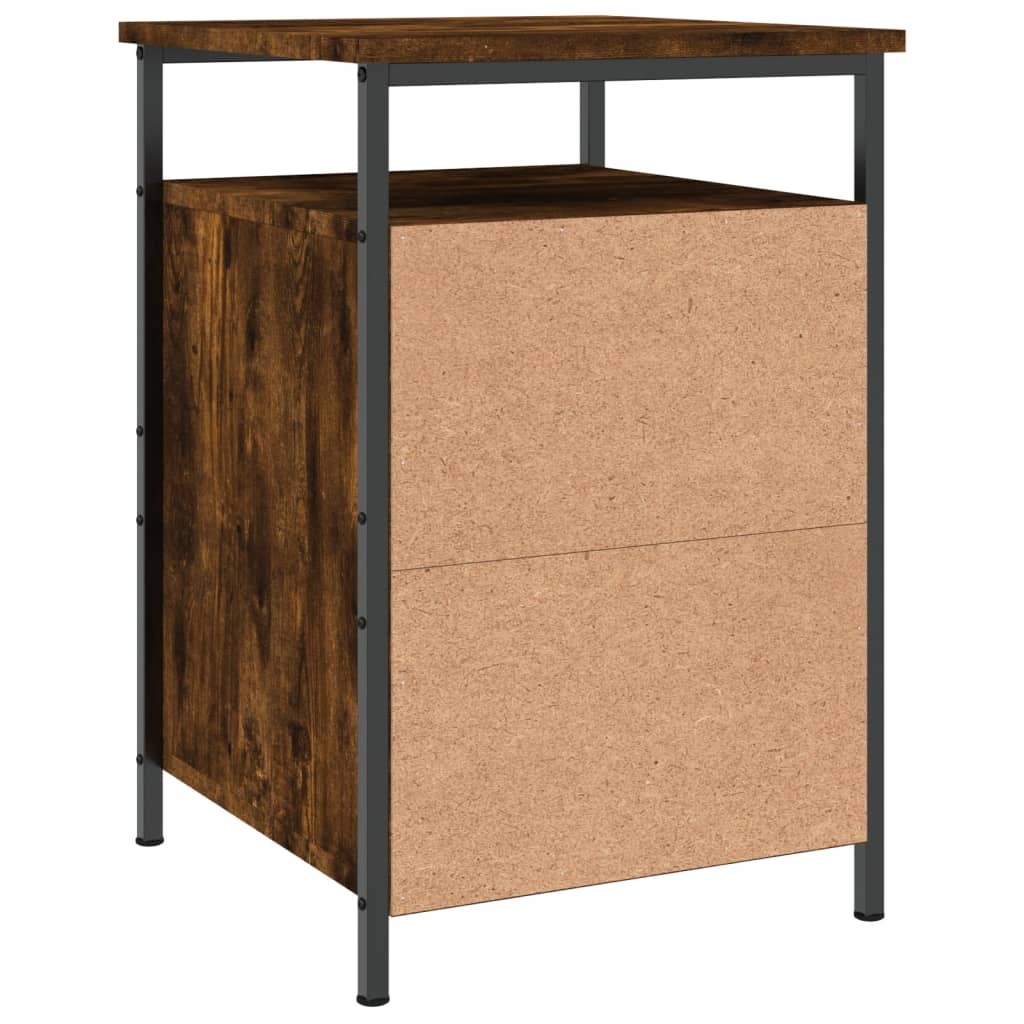 Berkfield Bedside Cabinet Smoked Oak 40x42x60 cm Engineered Wood