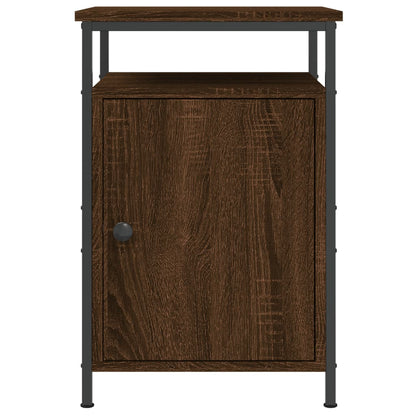 Berkfield Bedside Cabinet Brown Oak 40x42x60 cm Engineered Wood