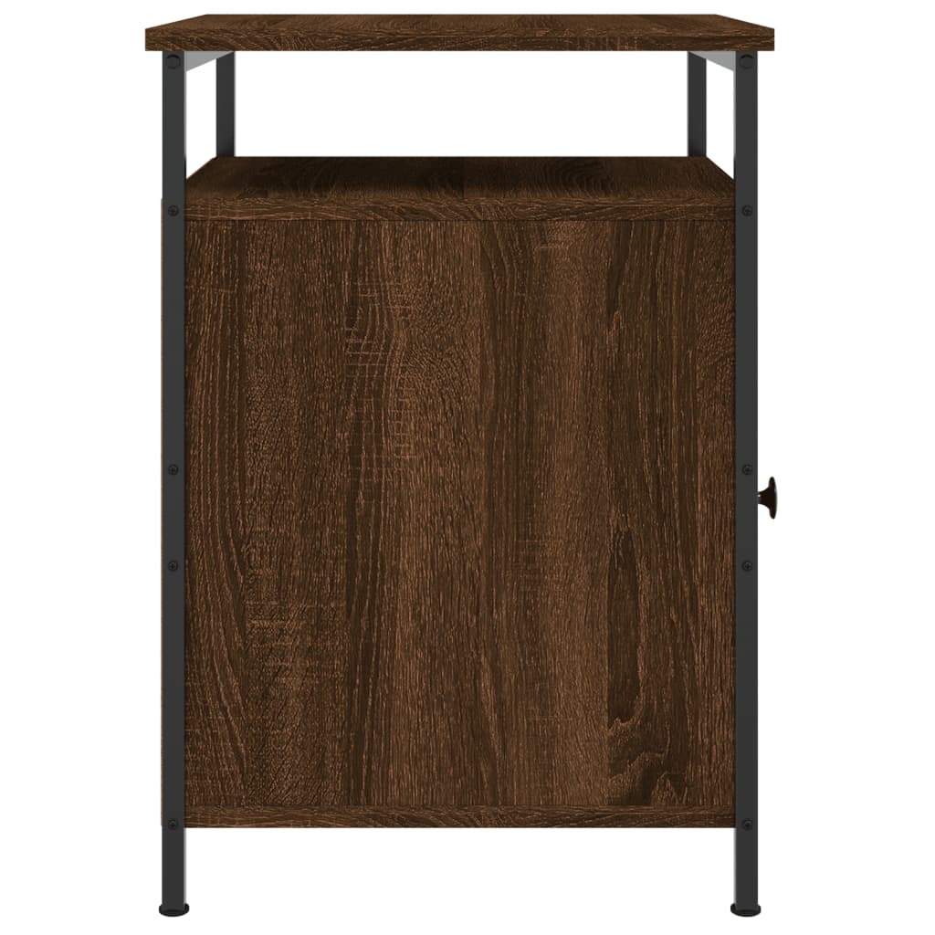 Berkfield Bedside Cabinet Brown Oak 40x42x60 cm Engineered Wood