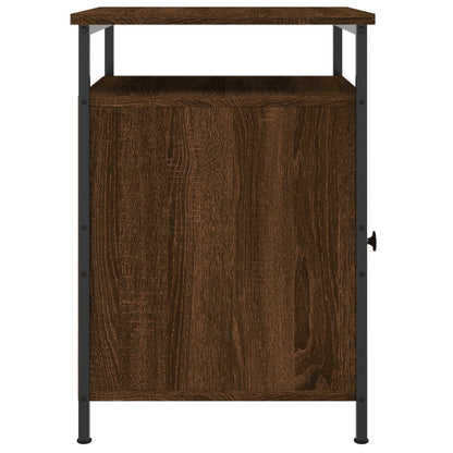 Berkfield Bedside Cabinet Brown Oak 40x42x60 cm Engineered Wood