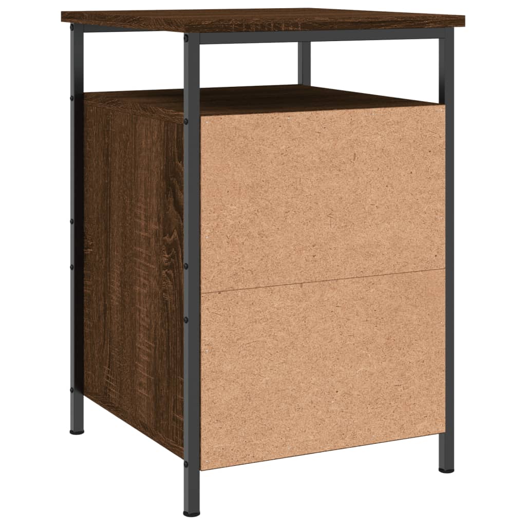 Berkfield Bedside Cabinet Brown Oak 40x42x60 cm Engineered Wood