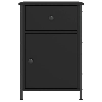 Berkfield Bedside Cabinet Black 40x42x60 cm Engineered Wood