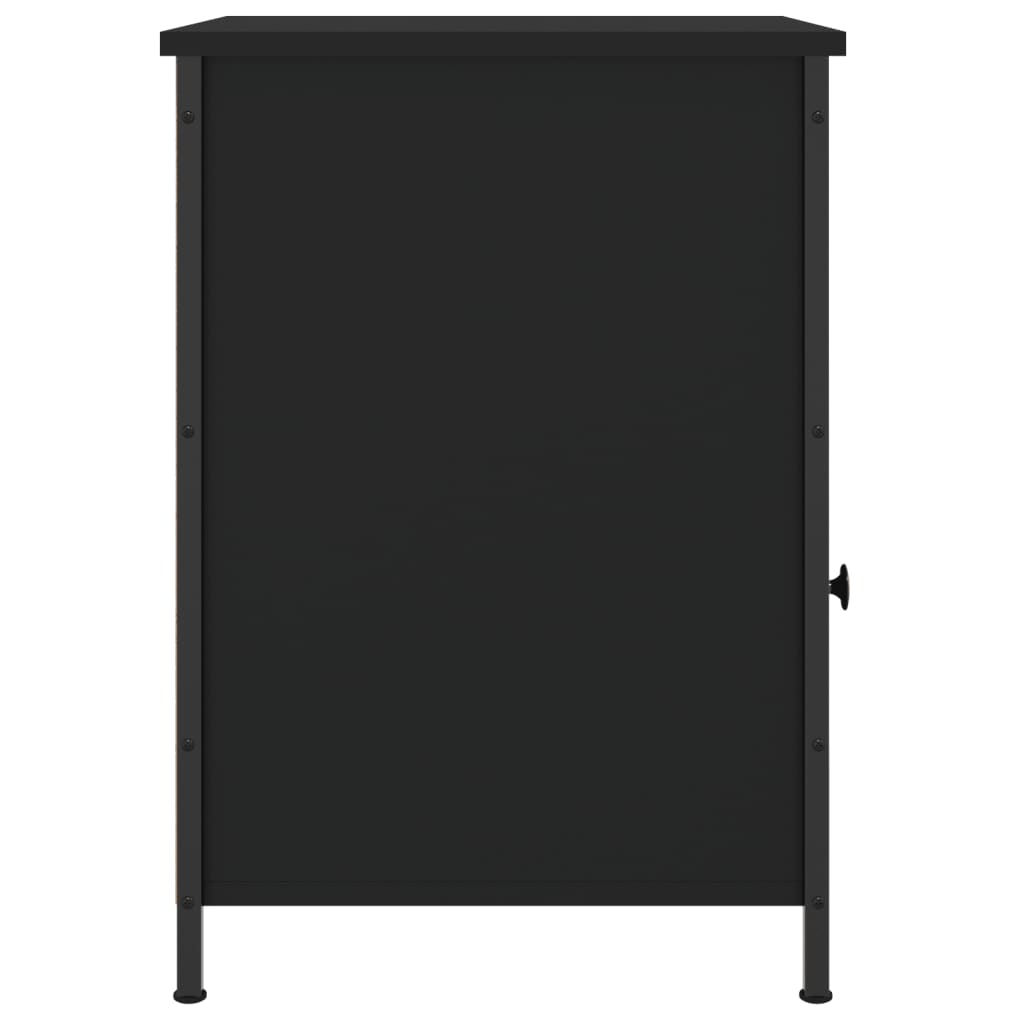 Berkfield Bedside Cabinet Black 40x42x60 cm Engineered Wood