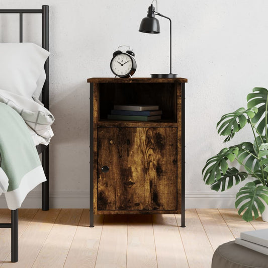 Berkfield Bedside Cabinet Smoked Oak 40x42x60 cm Engineered Wood
