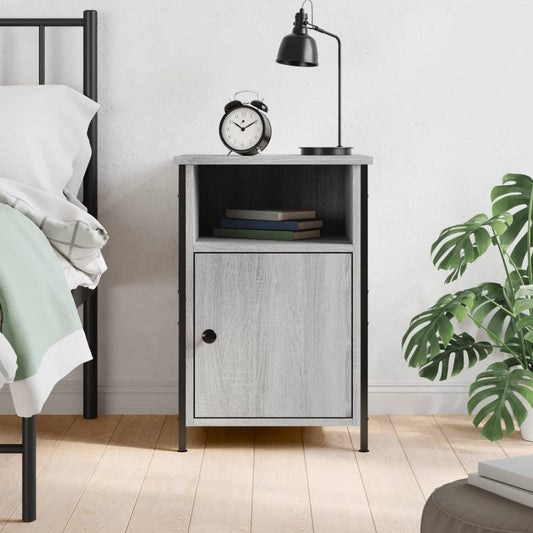 Berkfield Bedside Cabinet Grey Sonoma 40x42x60 cm Engineered Wood