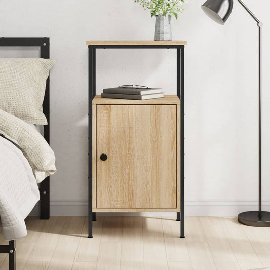 Berkfield Bedside Cabinet Sonoma Oak 41x31x80 cm Engineered Wood