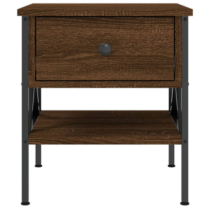 Berkfield Bedside Tables 2 pcs Brown Oak 40x42x45 cm Engineered Wood
