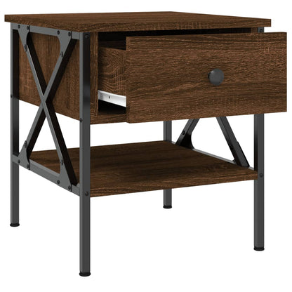 Berkfield Bedside Tables 2 pcs Brown Oak 40x42x45 cm Engineered Wood