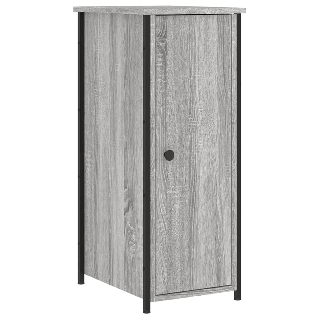 Berkfield Bedside Cabinet Grey Sonoma 32x42x80 cm Engineered Wood