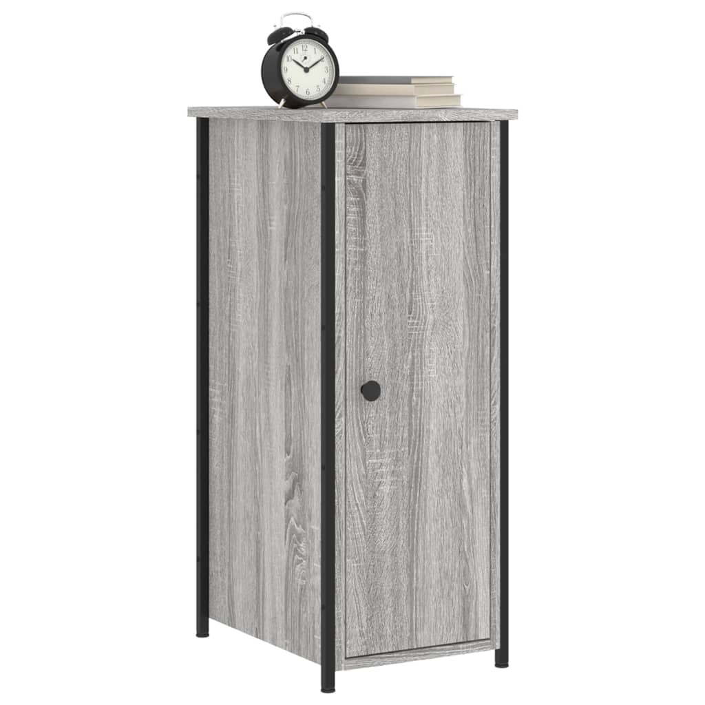 Berkfield Bedside Cabinet Grey Sonoma 32x42x80 cm Engineered Wood