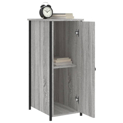 Berkfield Bedside Cabinet Grey Sonoma 32x42x80 cm Engineered Wood