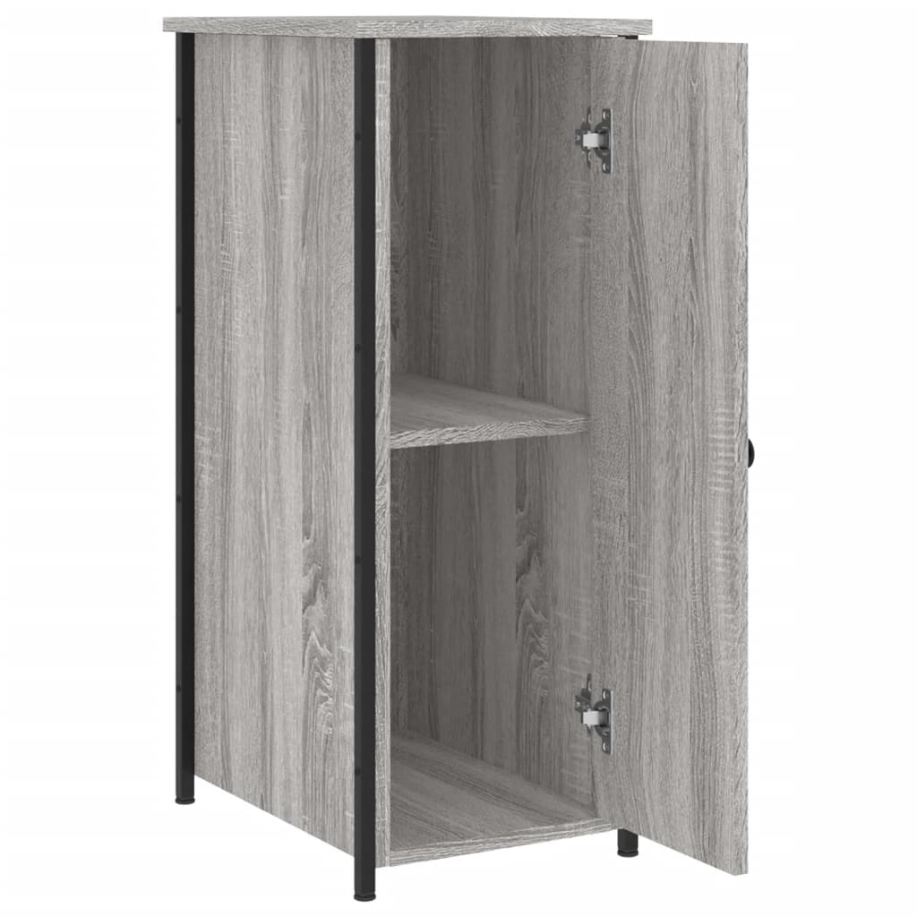 Berkfield Bedside Cabinet Grey Sonoma 32x42x80 cm Engineered Wood